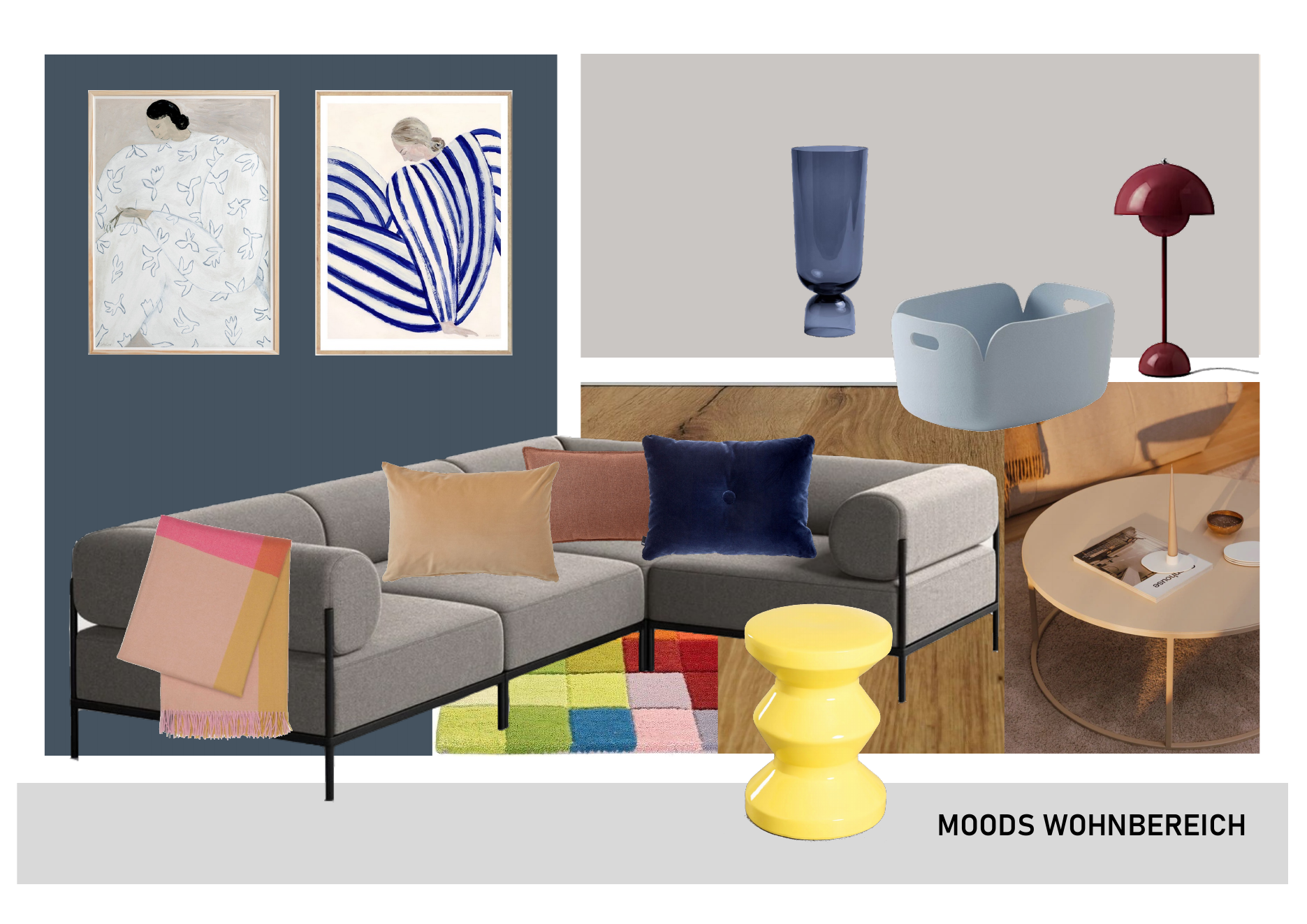 Moodboard Wohnbereich